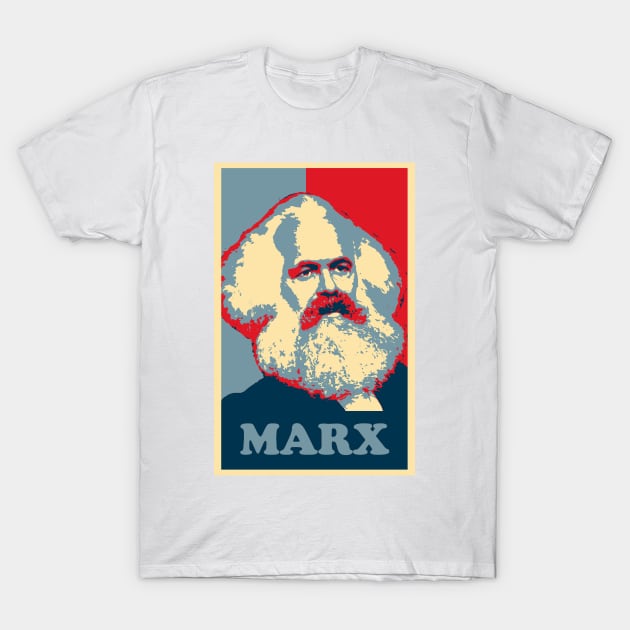 Karl Marx, obama poster T-Shirt by hottehue